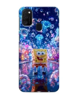 Чехол для Samsung Galaxy M21s с картинкой «Неоновый океан»