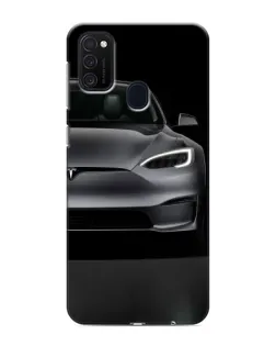 Чехол для Samsung Galaxy M21s с картинкой «Tesla Model S Look»