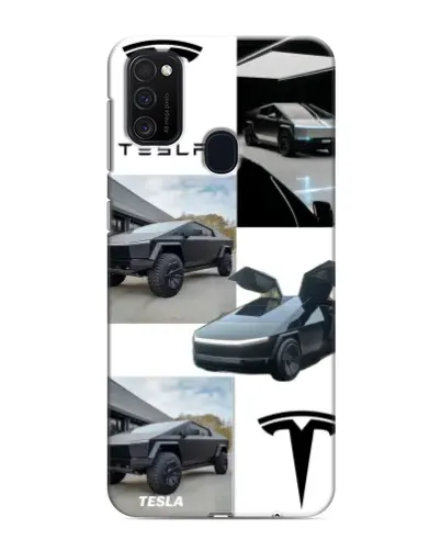 Чехол для Samsung Galaxy M21s с картинкой «Коллаж Cybertruck Tesla» Чехол для Samsung Galaxy M21s с картинкой «Коллаж Cybertruck Tesla»