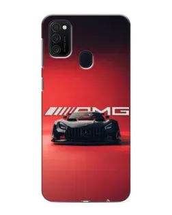 Чехол для Samsung Galaxy M21s с картинкой «Mercedes AMG — красная линия»