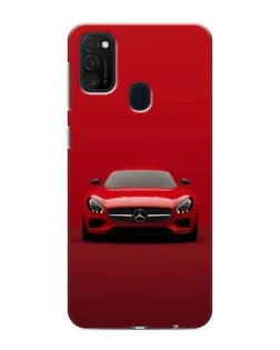 Чехол для Samsung Galaxy M21s с картинкой «Красный Mercedes AMG»