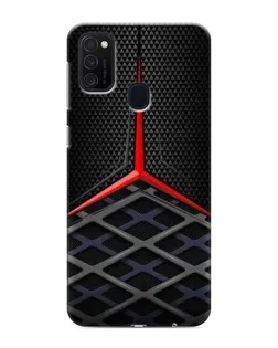 Чехол для Samsung Galaxy M21s с картинкой «Mercedes Carbon Grid»