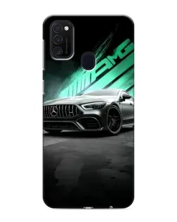 Чехол для Samsung Galaxy M21s с картинкой «Темный Mercedes AMG»