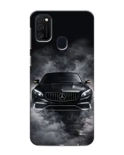 Чехол для Samsung Galaxy M21s с картинкой «Mercedes в дыму»
