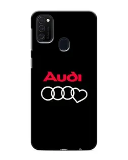 Чехол для Samsung Galaxy M21s с картинкой «Логотип Audi Heart»