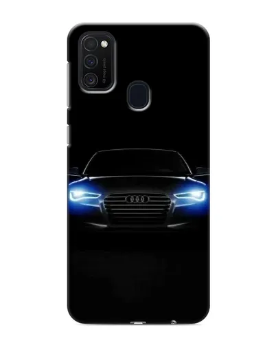 Чехол для Samsung Galaxy M21s с картинкой «Audi в неоне»