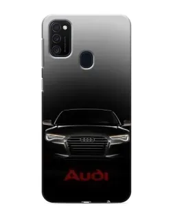 Чехол для Samsung Galaxy M21s с картинкой «Audi — градиентный контур» Чехол для Samsung Galaxy M21s с картинкой «Audi — градиентный контур»