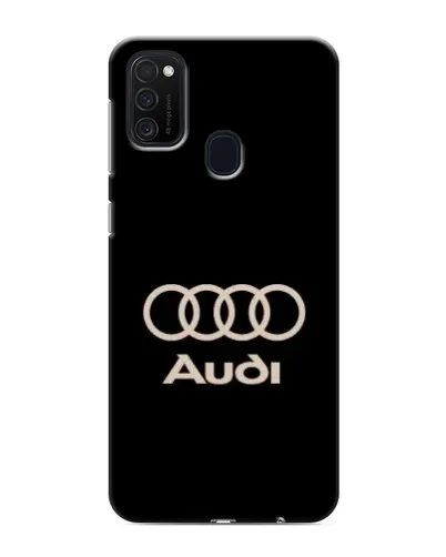 Чехол для Samsung Galaxy M21s с картинкой «Audi — золотой логотип»