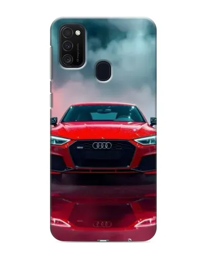 Чехол для Samsung Galaxy M21s с картинкой «Audi RS — красный стиль»
