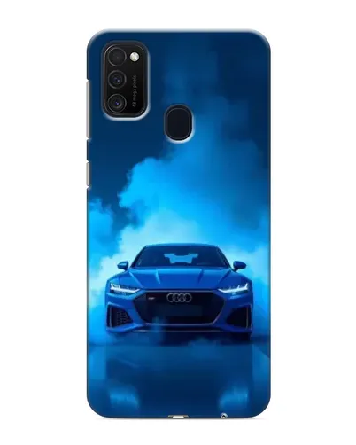 Чехол для Samsung Galaxy M21s с картинкой «Audi — голубая энергия»