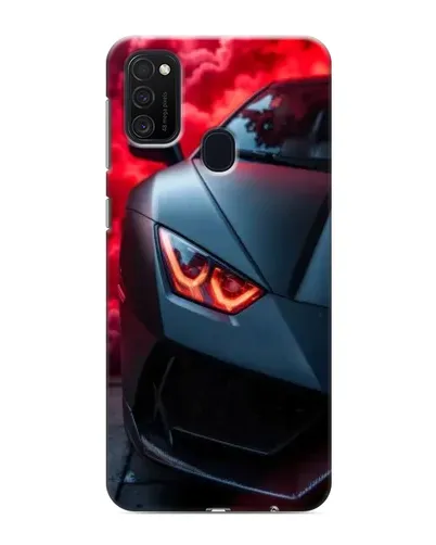 Чехол для Samsung Galaxy M21s с картинкой «Lamborghini красное сияние»