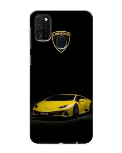 Чехол для Samsung Galaxy M21s с картинкой «Lamborghini желтый акцент»