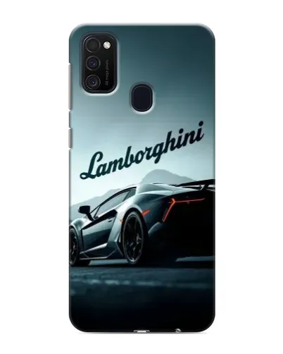 Чехол для Samsung Galaxy M21s с картинкой «Классическая надпись Lamborghini»