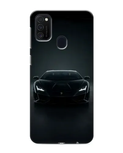Чехол для Samsung Galaxy M21s с картинкой «Черный Lamborghini Aventador»