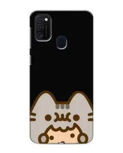 Чехол для Samsung Galaxy M21s с картинкой «Пушин на черном»