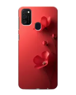 Чехол для Samsung Galaxy M21s с картинкой «Маковые соцветия»