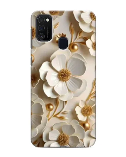 Чехол для Samsung Galaxy M21s с картинкой «Белие бумажние цвети» Чехол для Samsung Galaxy M21s с картинкой «Белие бумажние цвети»