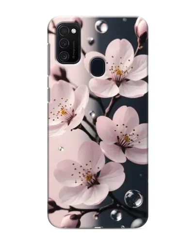 Чехол для Samsung Galaxy M21s с картинкой «Нежная сакура и капли» Чехол для Samsung Galaxy M21s с картинкой «Нежная сакура и капли»