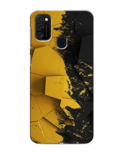 Чехол для Samsung Galaxy M21s с картинкой «Золотые осколки геометрии» Чехол для Samsung Galaxy M21s с картинкой «Золотые осколки геометрии»
