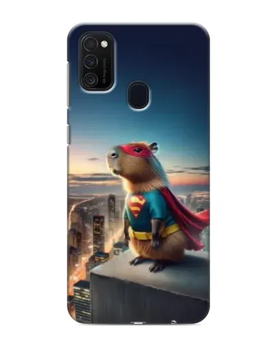 Чехол для Samsung Galaxy M21s с картинкой «Капи-мен супергерой»