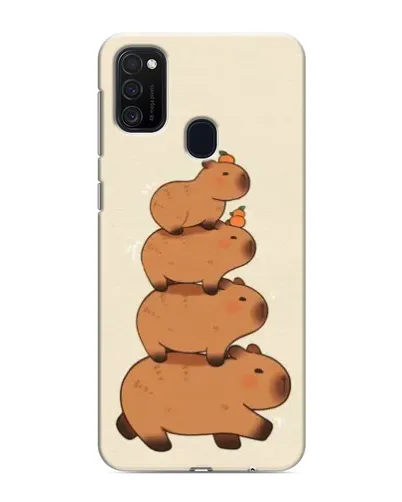 Чехол для Samsung Galaxy M21s с картинкой «Башня из капибар»