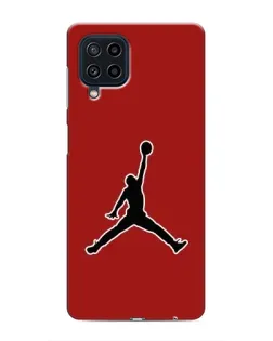 Чехол для Samsung Galaxy M22 с картинкой «Jordan Red Back»
