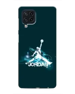 Чехол для Samsung Galaxy M22 с картинкой «Jordan Blue Fire»