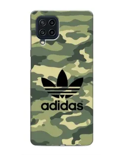 Чехол для Samsung Galaxy M22 с картинкой «Милитари стиль Adidas»