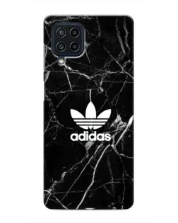 Чехол для Samsung Galaxy M22 с картинкой «Белый мрамор Adidas»