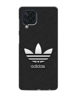 Чехол для Samsung Galaxy M22 с картинкой «Adidas Карбоновая текстура»