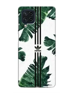 Чехол для Samsung Galaxy M22 с картинкой «Пальмовые листья адидас»