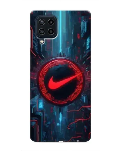 Чехол для Samsung Galaxy M22 с картинкой «Техногенный стиль Nike» Чехол для Samsung Galaxy M22 с картинкой «Техногенный стиль Nike»
