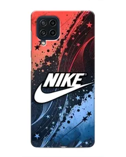 Чехол для Samsung Galaxy M22 с картинкой «Градиентный принт Найк»