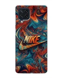 Чехол для Samsung Galaxy M22 с картинкой «Nike в абстракции»