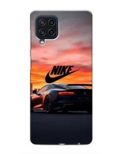 Чехол для Samsung Galaxy M22 с картинкой «Nike и суперкар»