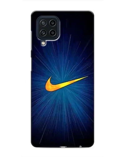 Чехол для Samsung Galaxy M22 с картинкой «Синий пульс Nike» Чехол для Samsung Galaxy M22 с картинкой «Синий пульс Nike»