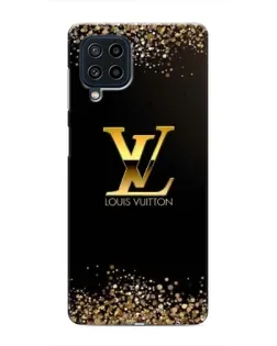 Чехол для Samsung Galaxy M22 с картинкой «LV — золотые искры»