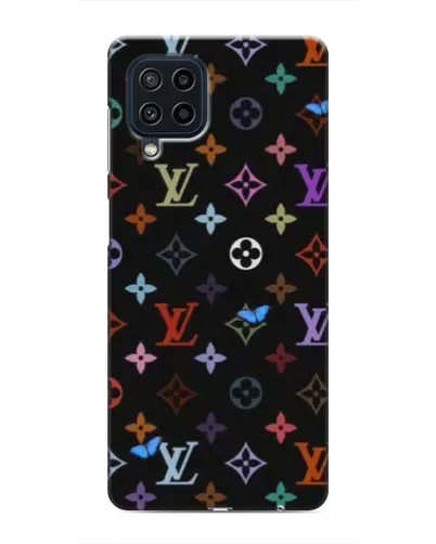 Чехол для Samsung Galaxy M22 с картинкой «Цветная монограмма LV»
