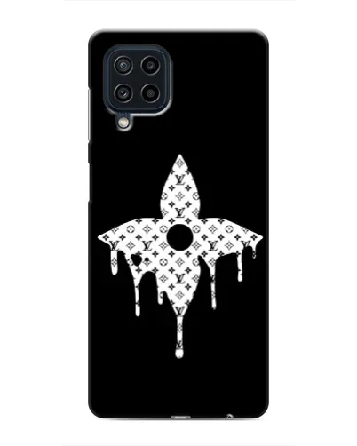 Чехол для Samsung Galaxy M22 с картинкой «Цветочная монограмма»
