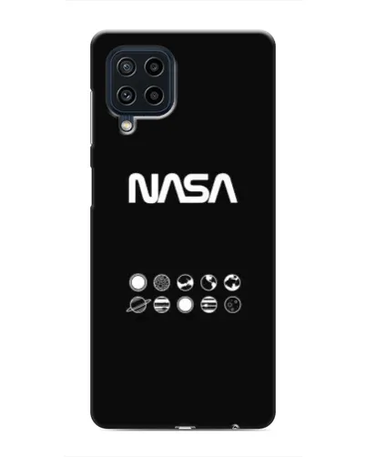 Чехол для Samsung Galaxy M22 с картинкой «NASA — технический принт»