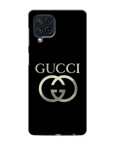 Чехол для Samsung Galaxy M22 с картинкой «Gucci — золото на черном» Чехол для Samsung Galaxy M22 с картинкой «Gucci — золото на черном»