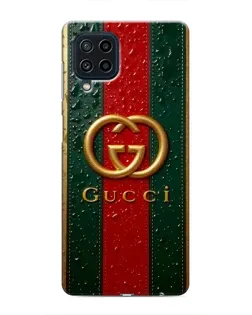 Чохол для Samsung Galaxy M22 з картинкою «Gucci — фірмова смуга та золото» Чохол для Samsung Galaxy M22 з картинкою «Gucci — фірмова смуга та золото»