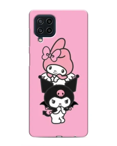 Чехол для Samsung Galaxy M22 с картинкой «My Melody и Kuromi»