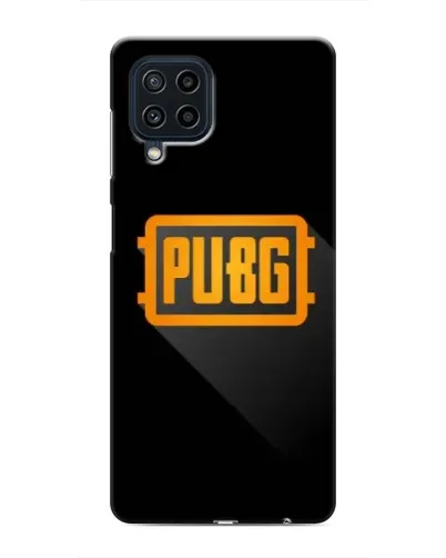 Чехол для Samsung Galaxy M22 с картинкой «PUBG — рамка лого»