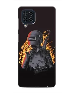Чехол для Samsung Galaxy M22 с картинкой «PUBG — огненный силуэт» Чехол для Samsung Galaxy M22 с картинкой «PUBG — огненный силуэт»