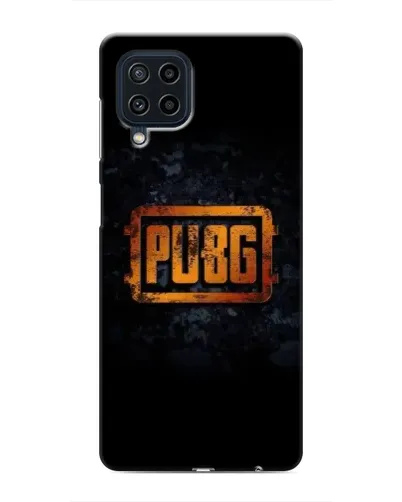 Чехол для Samsung Galaxy M22 с картинкой «PUBG — золотой логотип»