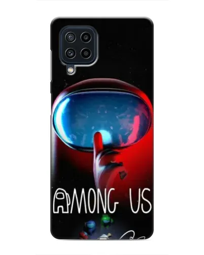 Чехол для Samsung Galaxy M22 с картинкой «Красный импостер — макро» Чехол для Samsung Galaxy M22 с картинкой «Красный импостер — макро»