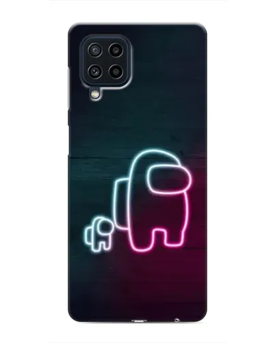 Чехол для Samsung Galaxy M22 с картинкой «Among Us неон-арт» Чехол для Samsung Galaxy M22 с картинкой «Among Us неон-арт»