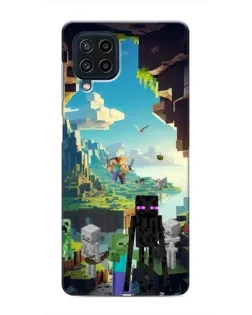 Чохол для Samsung Galaxy M22 з картинкою «Ендермен у лісі»