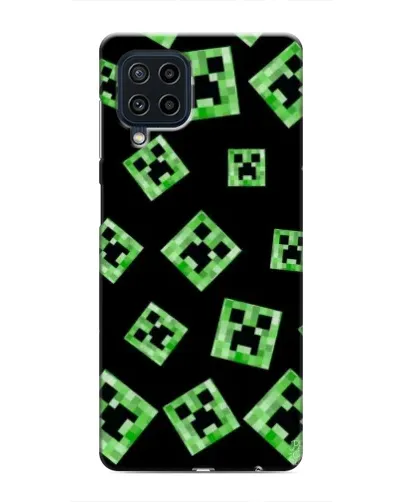Чехол для Samsung Galaxy M22 с картинкой «Паттерн с криперами» Чехол для Samsung Galaxy M22 с картинкой «Паттерн с криперами»